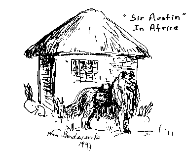 Sir Austin in Africa card